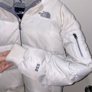 The North Face Women’s white puffer